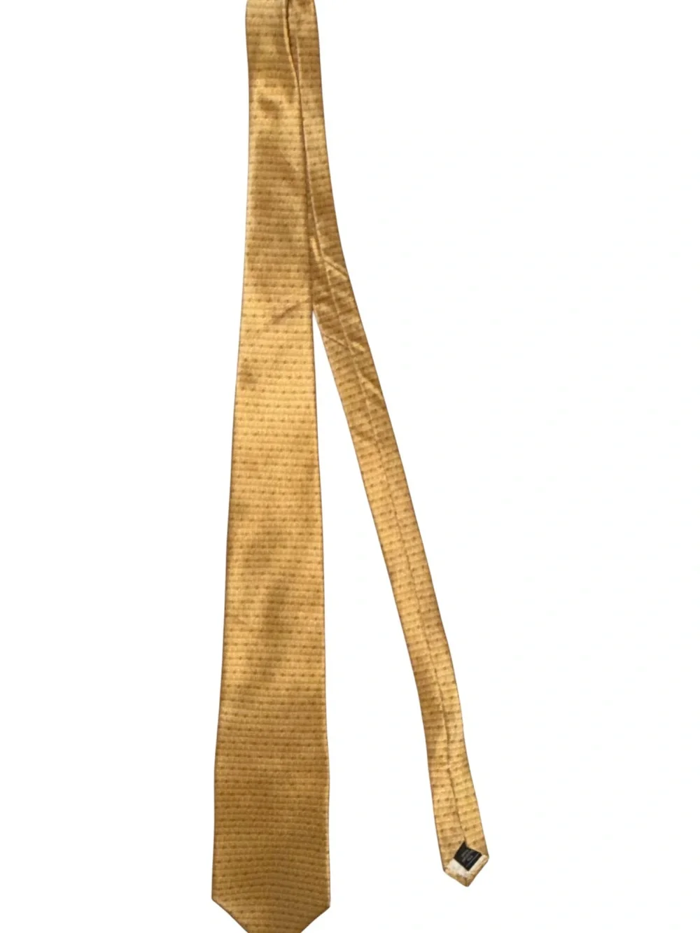 Classic Textured Gold Neck Tie - Men's Formal Accessory